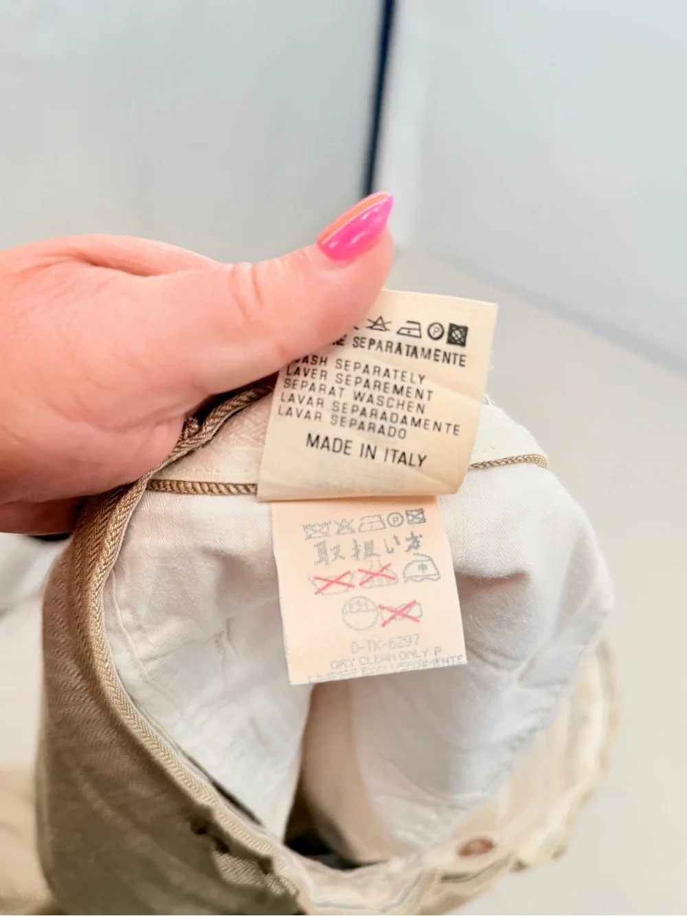 Ermenegildo Zegna Sand Linen Chinos